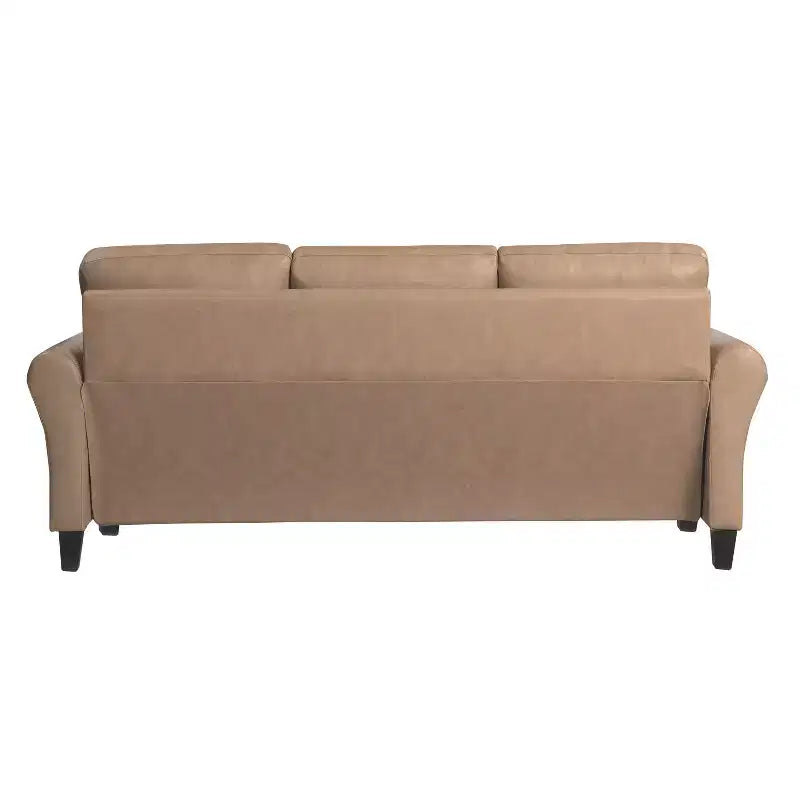 Lifestyle Solutions Willow Sofa Light Brown Vegan Leather