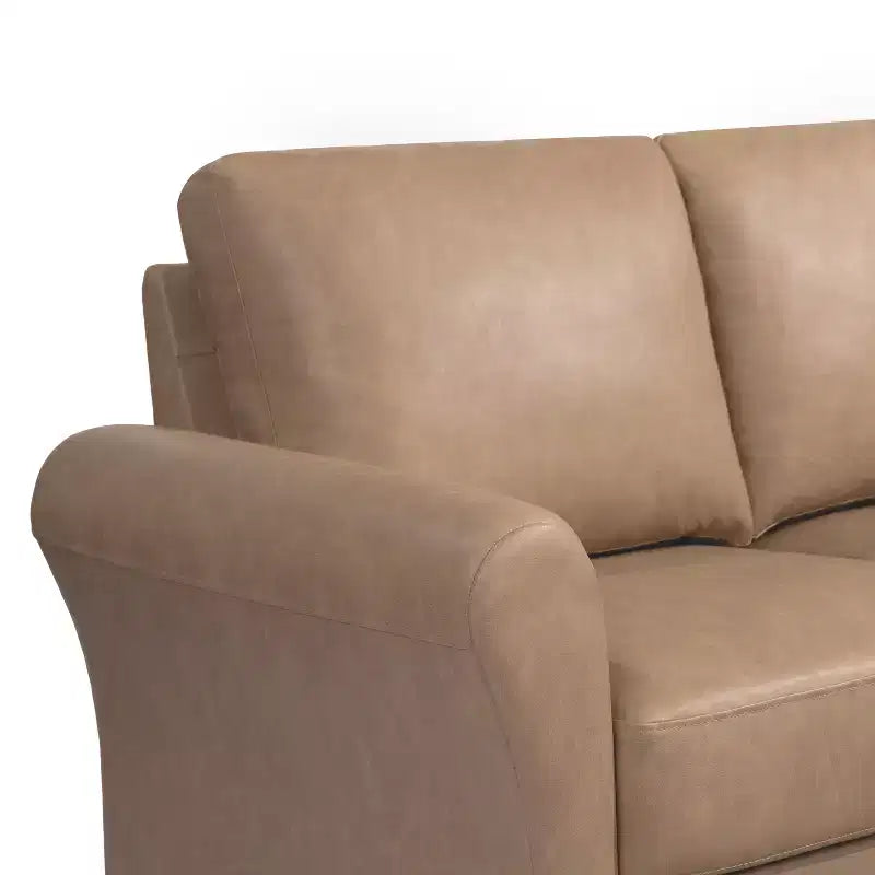 Lifestyle Solutions Willow Sofa Light Brown Vegan Leather