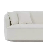 Canapé Odette 211 cm en velours beige Acme Furniture : Rembourrage luxueux, cadre en bois, comprend 4 coussins décoratifs