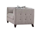 Acme Furniture 36" Cyndi Sofa Tan Velvet