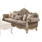 Canapé Ragenardus 95 po en tissu gris/blanc antique Acme Furniture