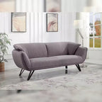 Canapé 78 po Dalya, lin gris – Acme Furniture : Revêtement en velours, comprend 2 coussins décoratifs
