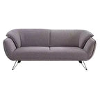Canapé 78 po Dalya, lin gris – Acme Furniture : Revêtement en velours, comprend 2 coussins décoratifs