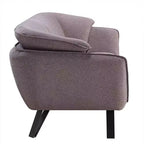 Canapé 78 po Dalya, lin gris – Acme Furniture : Revêtement en velours, comprend 2 coussins décoratifs