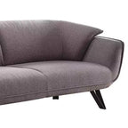 Canapé 78 po Dalya, lin gris – Acme Furniture : Revêtement en velours, comprend 2 coussins décoratifs