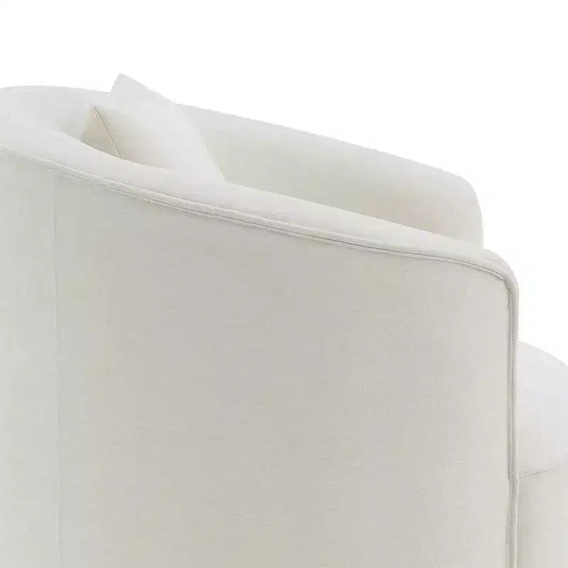 Canapé Odette 162 cm en chenille beige Acme Furniture : Causeuse classique, 2 oreillers, aucun assemblage requis