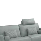 Canapé 68 po Tussio Cuir Aquatique - Meubles Acme : Courbé, Rembourré, Cadre en bois, Nettoyage des taches, Assemblage sans outils