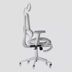 Chaise de jeu Airflex2 Mesh avec repose-pieds blanc - Techni Sport : Inclinaison synchronisée, capacité de 125 kg, design ergonomique