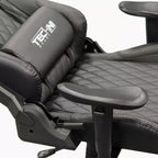 Ts-5100 Chaise de jeu vidéo ergonomique à dossier haut style course - Techni Sport : Pivotante, réglable
