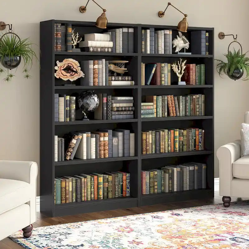Universal Tall 5 Shelf Bookcase Storage by Bush Furniture