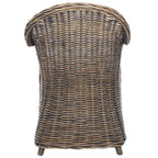 SAFAVIEH Sinja Yellow Rattan Club Chair - 24  x 26  x 35  - 24Wx26Dx35H
