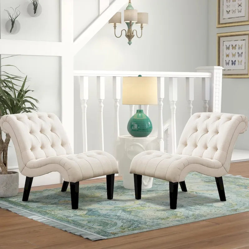 Fauteuils d'appoint (Lot de 2), Chaises de salon
