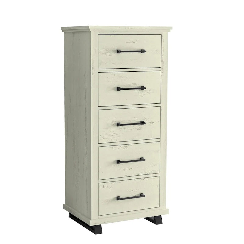 Farmhouse 4-Piece Bedroom Set - 2 Nightstand, 1 Chest and 1 Dresser