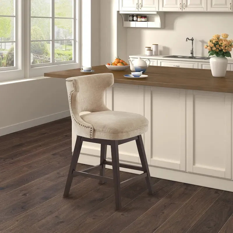 Madison Park Janet 360 degree Swivel Counter Stool