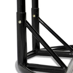 LeisureMod Fauteuil suspendu œuf 2 places avec support - Balançoire / hamac de patio en rotin osier pour extérieur/intérieur avec coussins