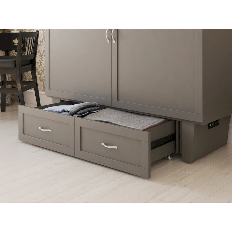 Chelsea Queen Murphy Bed Chest with Mattress