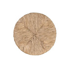Maya Backless Swivel Counter Stool with Seagrass Seat