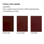 6 Shelf Corner Curio Display Cabinet with Lights, Mirrors and Adjustable Shelves, Cherry