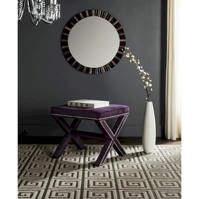SAFAVIEH Shavonne X-Bench Ottoman