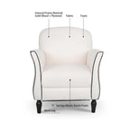 Fauteuils d'appoint modernes pour le salon