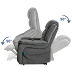 Lay flat recliner Power Lift Recliner Chair for Elderly with Massage and Heat
