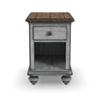 Plymouth Brown Wood Chairside Table by Flexsteel - 16 x 23 x 23