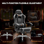PU Leather Swivel Game Desk Chair