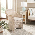 SAFAVIEH Sinja Yellow Rattan Club Chair - 24  x 26  x 35  - 24Wx26Dx35H