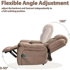 Lay flat recliner Power Lift Recliner Chair for Elderly with Massage and Heat