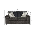 Roundhill Furniture Nason Wide Wale Corduroy Sofa and Loveseat Set
