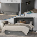 Chelsea Queen Murphy Bed Chest with Mattress