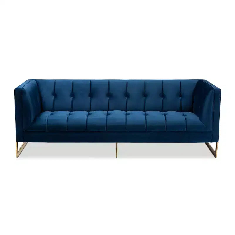 Ambra Velvet Sofa - Baxton Studio