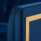 Ambra Velvet Sofa - Baxton Studio
