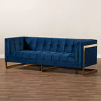Ambra Velvet Sofa - Baxton Studio