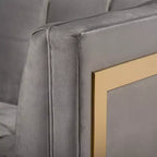 Ambra Velvet Sofa - Baxton Studio