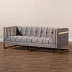 Ambra Velvet Sofa - Baxton Studio