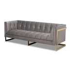 Ambra Velvet Sofa - Baxton Studio