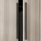 Modern Freestanding Solid Wood Wardrobe Closet With Storage Shelves