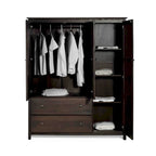 Grain Wood Furniture Shaker Wood 3-door Armoire - 60x72x22