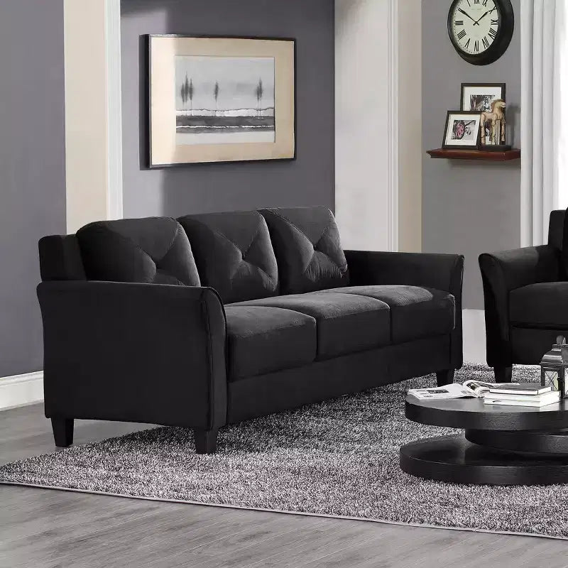 Canapé Harper en microfibre capitonnée - Lifestyle Solutions