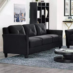 Canapé Harper en microfibre capitonnée - Lifestyle Solutions