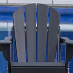Outdoor Folding Adirondack Chair Patio Chair with Cup Holder