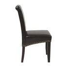 Chaise Parsons Copper Grove Five Bridge Eco en similicuir avec clous