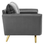 Canapé en velours de performance Revive - Modway