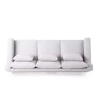 Elliston Contemporary Fabric 3 Seater Sofa with Accent Pillows - Christopher Knight Home