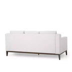 Elliston Contemporary Fabric 3 Seater Sofa with Accent Pillows - Christopher Knight Home