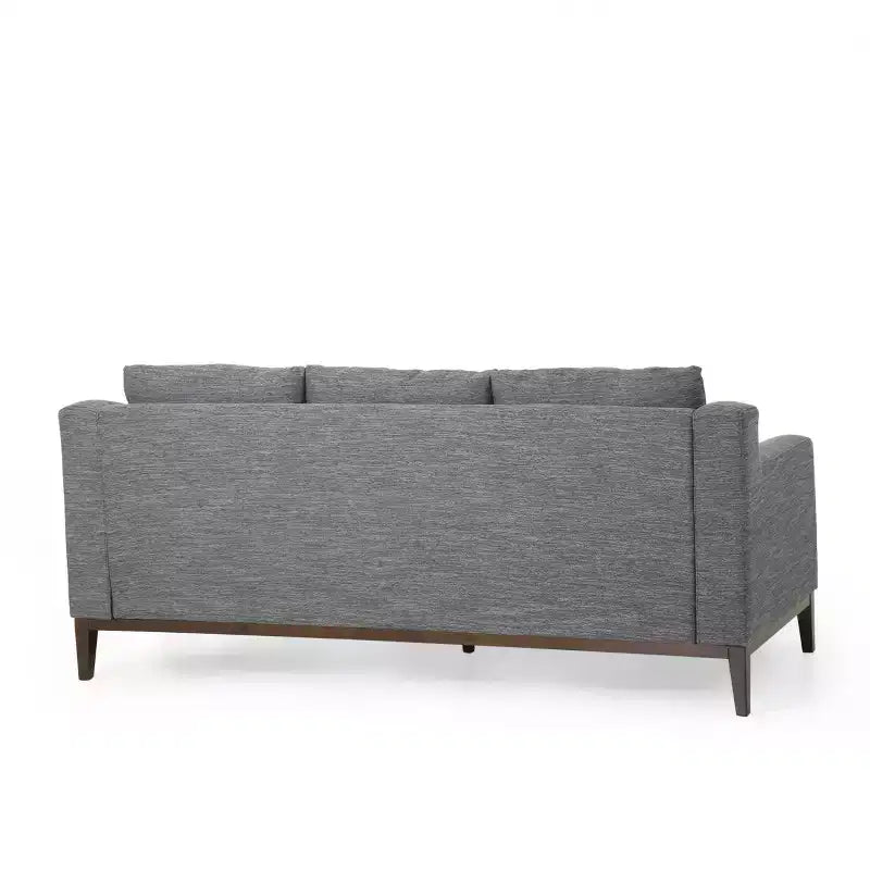 Elliston Contemporary Fabric 3 Seater Sofa with Accent Pillows - Christopher Knight Home