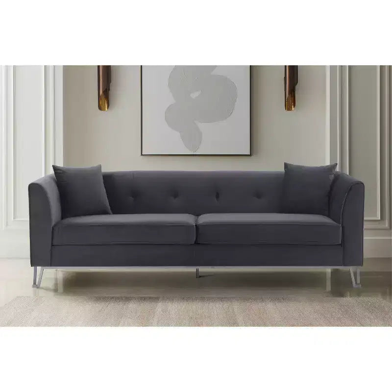 90 Everest Fabric Upholstered Sofa - Armen Living