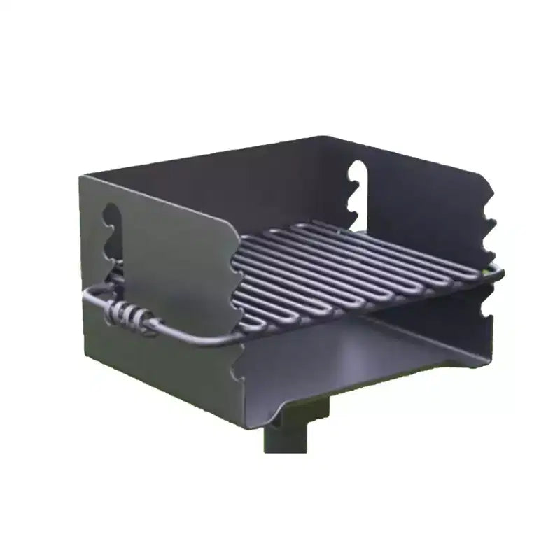 Pilot Rock CBP-135 Park Style Outdoor Camping BBQ Charcoal Grill with Swivel