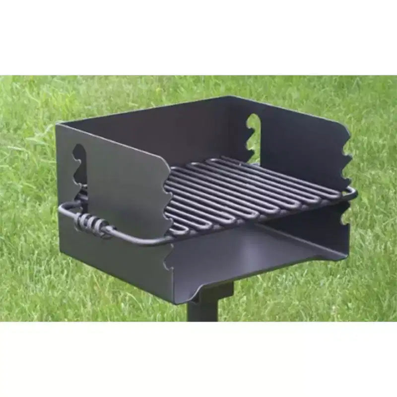 Gril de camping extérieur au charbon de bois Pilot Rock CBP-135 de style parc avec pivot